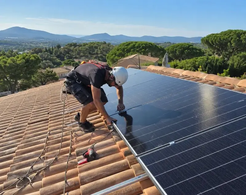 Installateur panneaux solaires Montjoux — pose photovoltaïque sur toiture