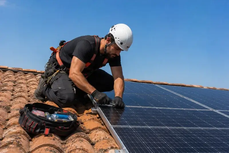 Maintenance et monitoring de panneaux solaires à Montjoux