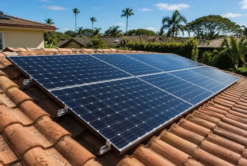 Installation de panneaux solaires à Montjoux